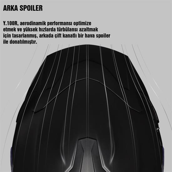 NEXX Y.100R SUBSONIC MAT SİYAH-SARI KASK