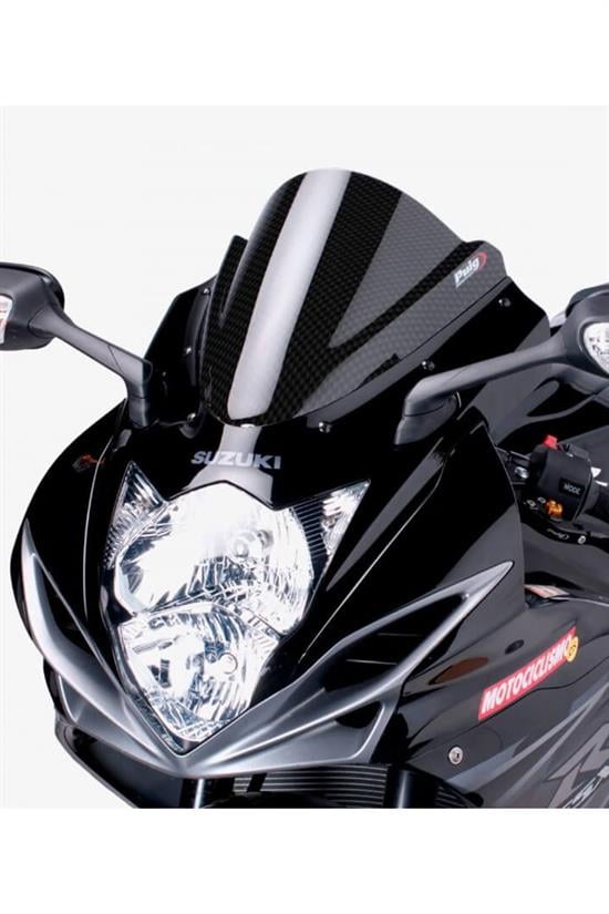 Puig 5605C Karbon Görünümlü Racing Ön Cam - Suzuki GSX-R600/750 (2011-2013) Uyumlu