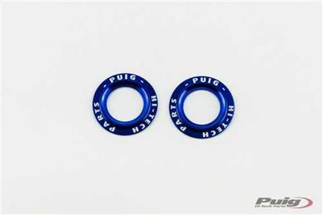 PUIG/20025A KIT RINGS ANODIZED FRONT FORK PROTECTOR C/BLUE