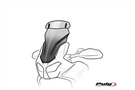 PUIG/20376H TOURING SCREEN VISOR TIGER 900/GT LOW/GT