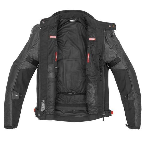 SPIDI VENT PRO YAZLIK FİLE DERİ CEKET SİYAH