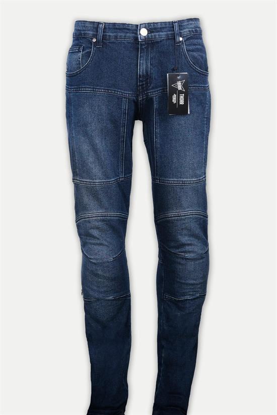 THORR Thunder - Mavi Denim Korumalı Motosiklet Pantolonu