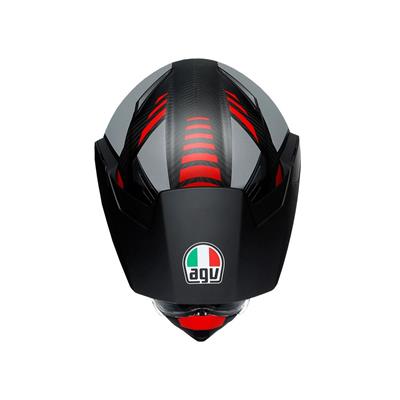 AGV KASK/AX-9 MULTI PLK REFRACTIVE ADV MATT CARBON/RED