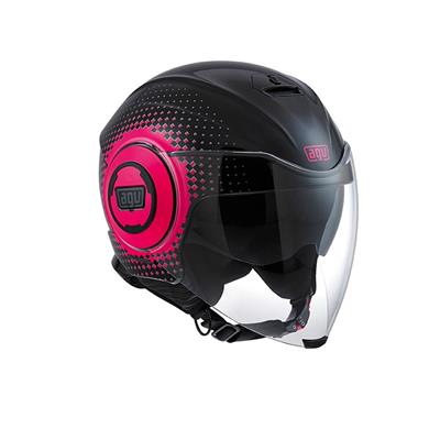 AGV KASK/FLUID MULTI PIX BLACK/FUSCIA