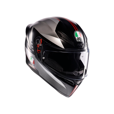 AGV KASK/K1 S LAP MATT BLACK/GREY/RED