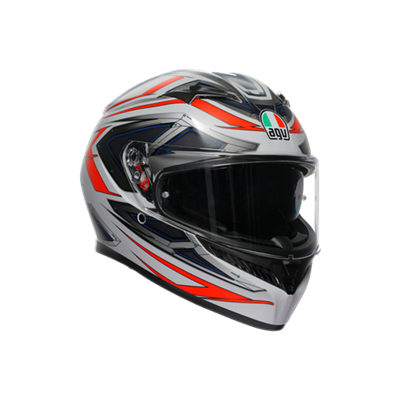 AGV KASK/K3  E2206 MPLK SPACE MATT WHITE RED FLUO  CONFİGURATİON