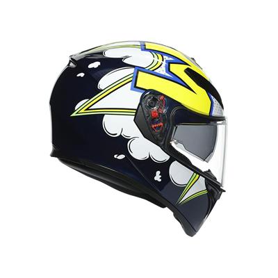 AGV KASK/K3 SV MLT PLK BUBBLE BLUE WHT YLW FLUO