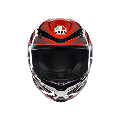 AGV KASK/K6 S E2206 MPLK REEVAL WHITE RED GREY M0165