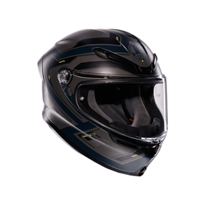 AGV KASK/K6 S MPLK ENHANCE MATT GREY/YELLOW FLUO
