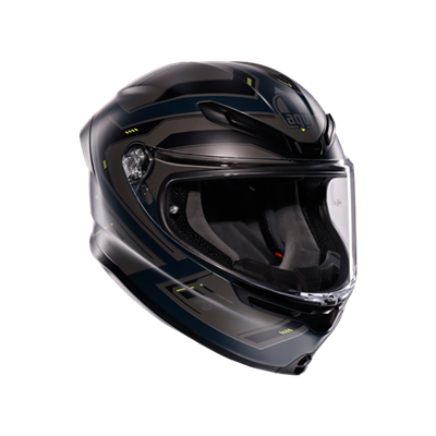 AGV KASK/K6 S MPLK ENHANCE MATT GREY/YELLOW FLUO