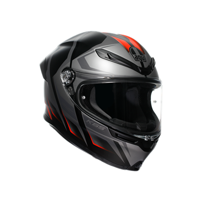 AGV KASK/K6 S MPLK KARVE MATT BLK GREY RED