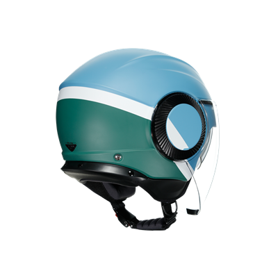 AGV KASK/ORBYT MULTI BLOCK MATT IRON BLUE GREEN WH