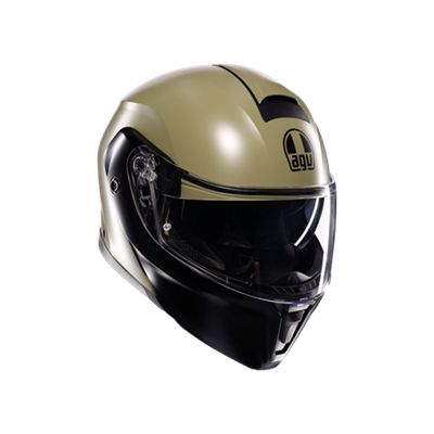 AGV KASK/STREETMODULAR E2206 MPLK MONO MATT GREEN/BLACK
