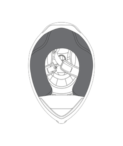 AGV/AGV CHEEK PADS K1 S/K1 BLACK
