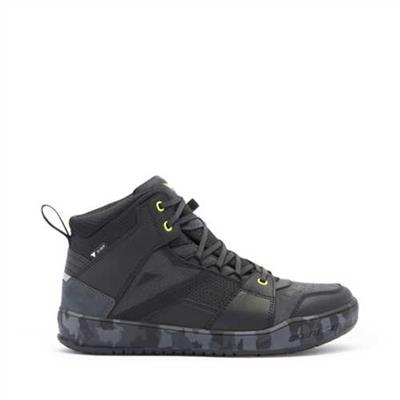 DAINESE AYAKKABI/ SUBURB D-WP SHOES BLACK/CAMO/ACID YELLOW
