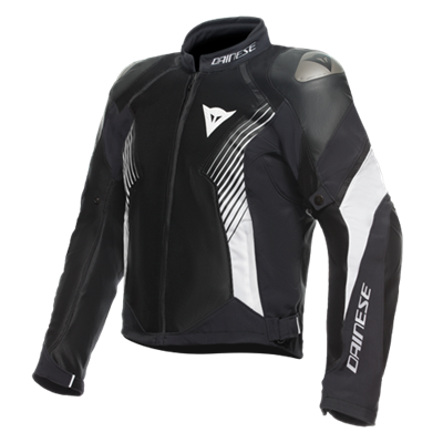 DAINESE CEK/ SUPER RIDER 2 ABSOLUTESHELL JACKET BLACK BLACK WHITE