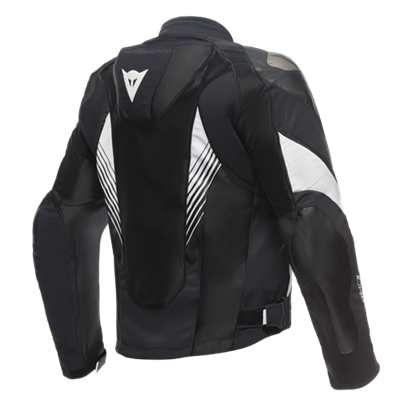 DAINESE CEK/ SUPER RIDER 2 ABSOLUTESHELL JACKET BLACK BLACK WHITE