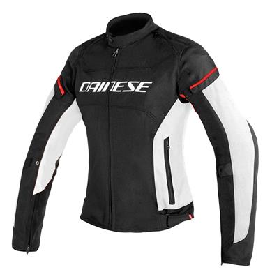DAINESE CEK/D-FRAME LADY TEX BLK WHT RED FLUO