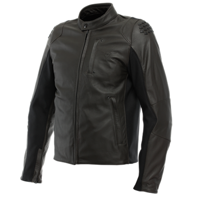 DAINESE CEKET ISTRICE QDF LEATHER JACKET DARK-BROWN