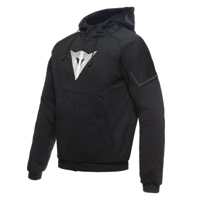 DAINESE CEKET/DAEMON-X SAFETY HOODIE FULL ZIP BLK BLK WHT