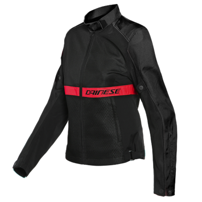 DAINESE CEKET/RIBELLE AIR LADY TEX BLK LAVA RED
