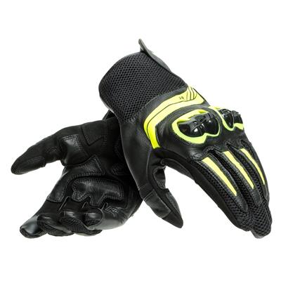 DAINESE ELDİVEN/MIG 3 UNISEX LEATHER GLOVES BLACK/FLUO-YELLOW