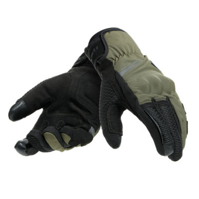 DAINESE ELD/TRENTO D-DRY GLOVES  BLACK/GRAPE-LEAF