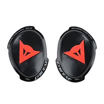 DAINESE KORUMA/KNEE SLIDER RSS 4.0-FULL KIT BLK RED FLUO