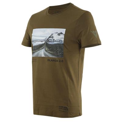 DAINESE T SHIRT/ADVENTURE DREAM MILITARY OLIVE BLK