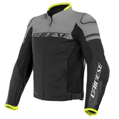 DAINESE/AGILE LEATHR BLK-MATT/CHRCL GRY/BLK MAT