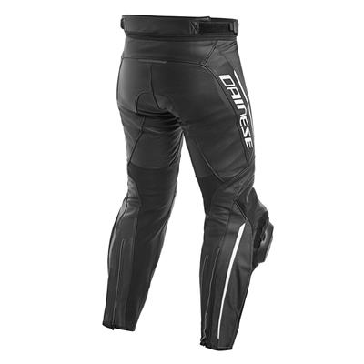 DAINESE/DELTA 3 LTHR PANTS BLK BLK WHT
