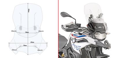 GIVI AF5127B BMW F 750 GS -F 800 GS - F 850 GS (18-24) RÜZGAR SİPERLİK