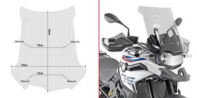 GIVI D5127S BMW F 750 GS - F 800 GS -  F 850 GS (18-24) RÜZGAR SİPERLİK