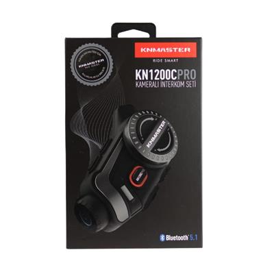 KNMASTER KN1200C Kameralı Motosiklet Kask İnterkom Bluetooth Intercom Kulaklık Seti