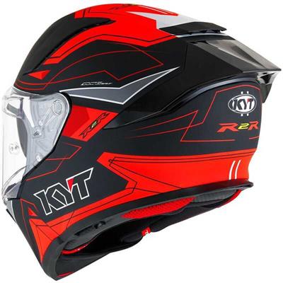 KYT R2R KASK LED MATT SİYAH KIRMIZI