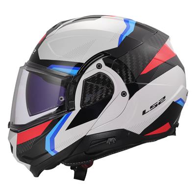 LS2 ADVANT 2 TRIPLE BEYAZ-MAVİ-KIRMIZI-SİYAH KASK