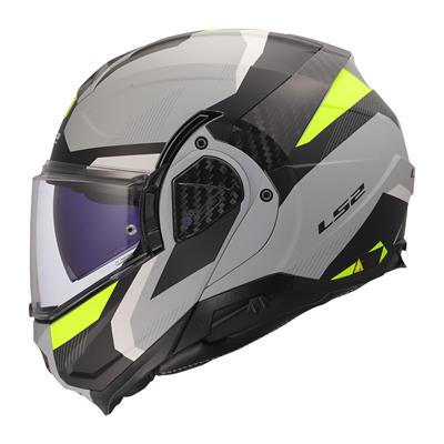 LS2 ADVANT 2 TRIPLE MAT GRİ- SİYAH-NEON SARI KASK