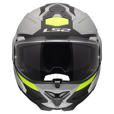 LS2 ADVANT 2 TRIPLE MAT GRİ- SİYAH-NEON SARI KASK