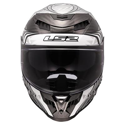 LS2 DRAGON KARBON ENTHUM SİYAH-GRİ KASK