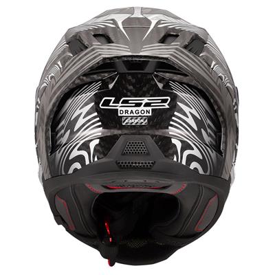 LS2 DRAGON KARBON ENTHUM SİYAH-GRİ KASK