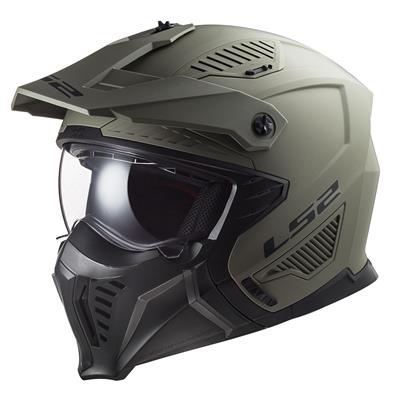 LS2 DRIFTER MAT OLIVE YEŞİL KASK