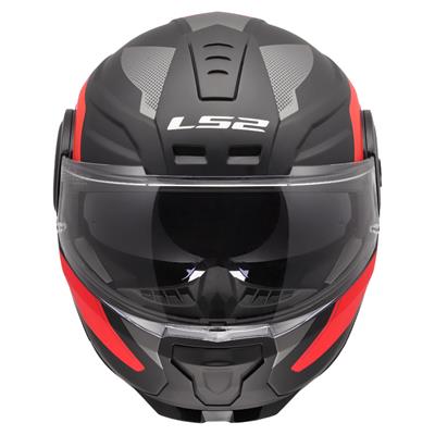 LS2 SCOPE 2 DURIA MAT SİYAH-KIRMIZI KASK