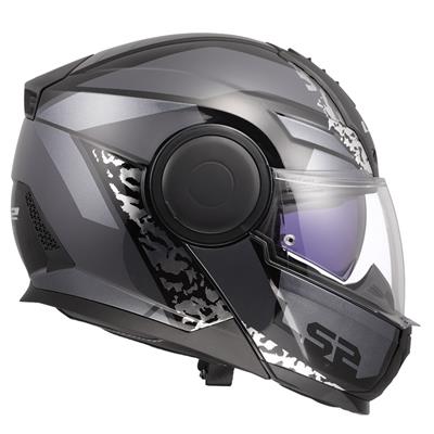 LS2 SCOPE 2 OXYD SİYAH-TITANIUM KASK