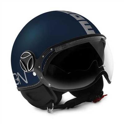 MOMO KASK/FGTR EVO MOMO MONO MATT BLUE SILVER