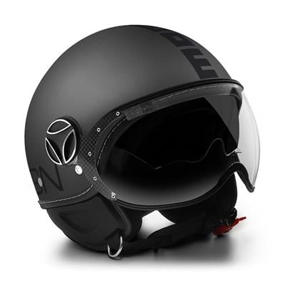 MOMO KASK/FGTR EVO MOMO MONO TITANIUM FROST BLACK