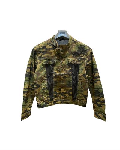Motobike Jeans Aramid Destekli Kot Motosiklet Ceketi Fileli Kamuflaj Desenli – (Korumalar Hariç)