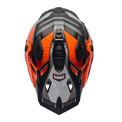 NEXX X.WED 3 FURKA KARBON TURUNCU-GRİ KASK