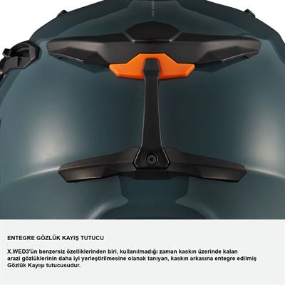NEXX X.WED 3 FURKA KARBON TURUNCU-GRİ KASK