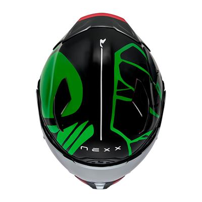 NEXX X.WST 3 B-SIDE SİYAH YEŞİL KASK