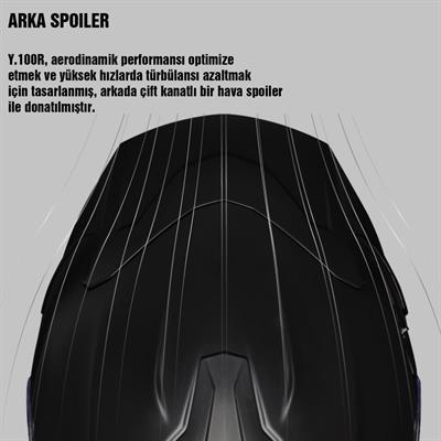 NEXX Y.100R SUBSONIC MAT SİYAH-SARI KASK
